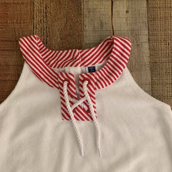 Janie And Jack Swimsuit Cover Up Dress Red And White Nautical - 2T - Picture 3 of 7